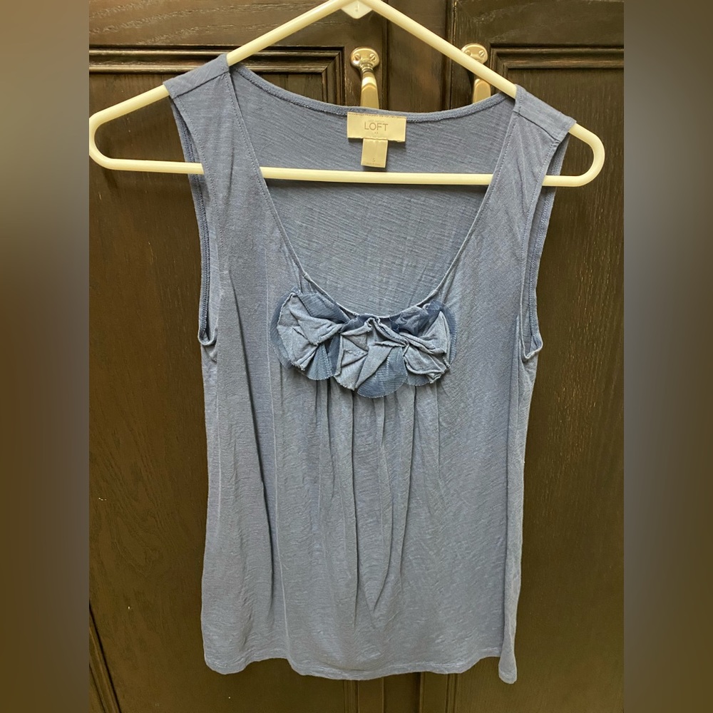 Loft dusty blue tank small